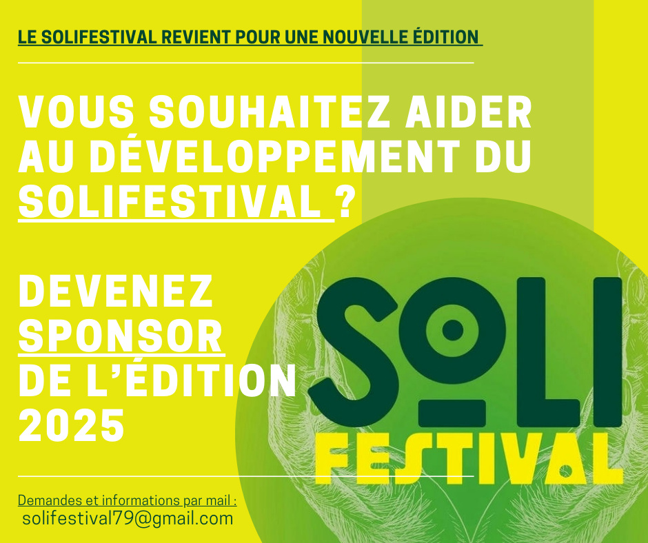 appel au sponsoring Solifestival 2025 Solifestival