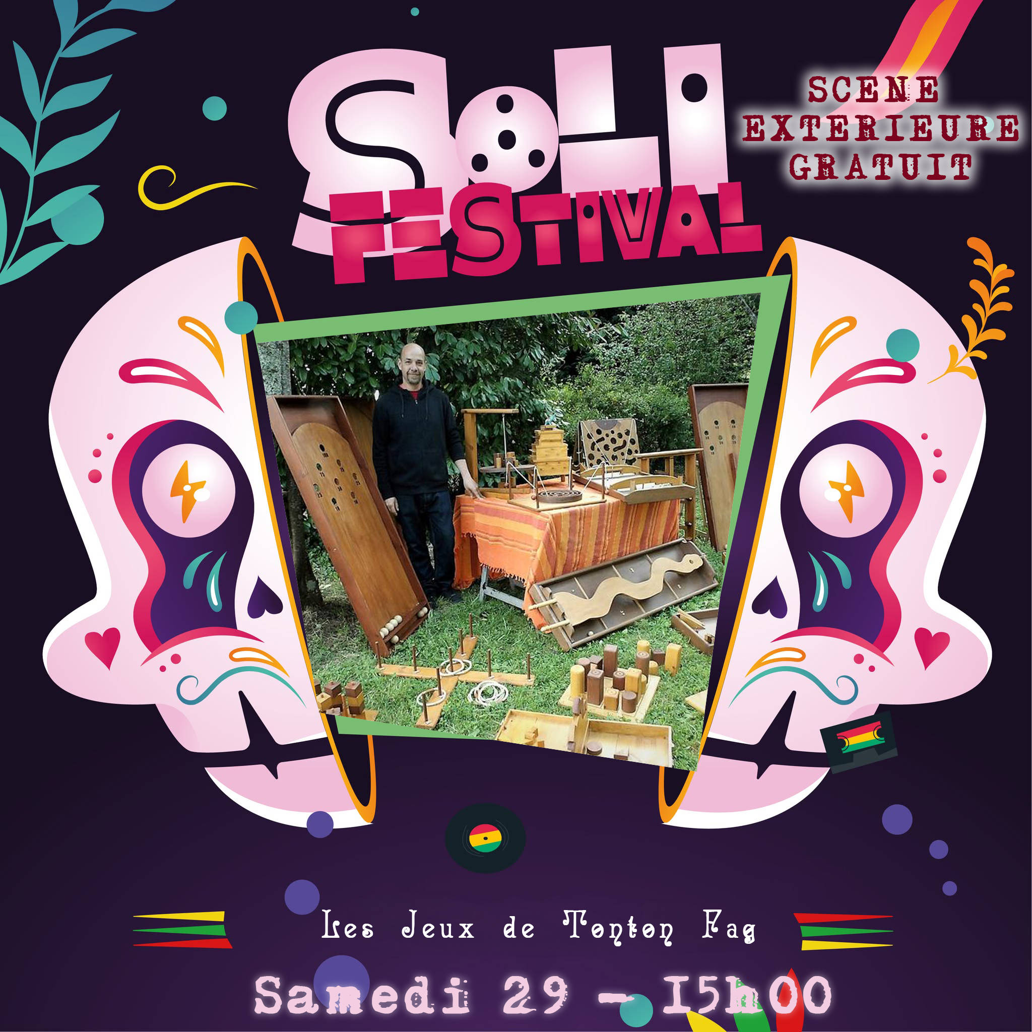 Les Jeux de Tonton Fag, artiste au Solifestival — Festival Reggae / Dub & Solidaire en Deux-Sèvres